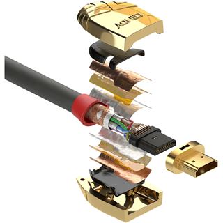 (€7,26*/1m) 15.00m Lindy HDMI Anschlusskabel HDMI-Stecker auf
