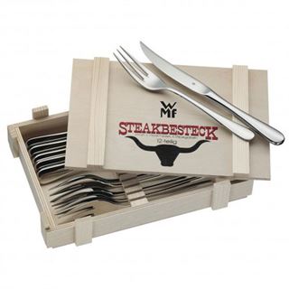 WMF 1280239990 Steakbesteck-Set 12-teilig in Holzkiste