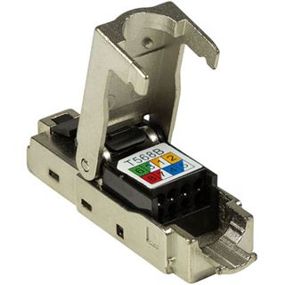 LogiLink RJ45-Steckverbinder Kat.6A, T568A, geschirmt