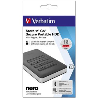 1TB Verbatim Store and Go Portable 53401 2.5" (6.4cm) USB 3.1