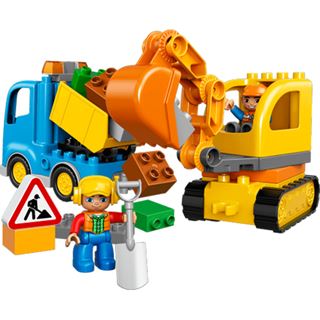 Lego Duplo-Bagger & Lastwagen