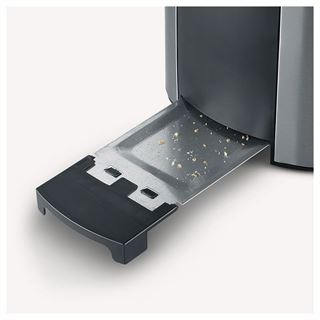 SEVERIN 2-Scheiben-Toaster AT 2589, Edelstahl, schwarz