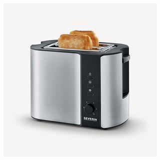 SEVERIN 2-Scheiben-Toaster AT 2589, Edelstahl, schwarz