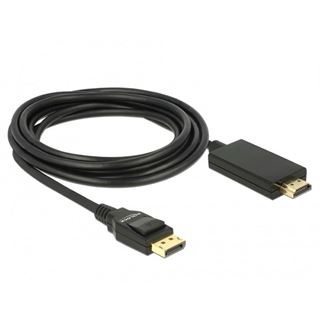 (&euro;8,97*/1m) 3.00m Delock Displayport 1.2 Adapterkabel DP++