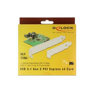 Delock PCIe x4 1 x 20 Pin USB 3.1 Key B Low Profile Form Faktor