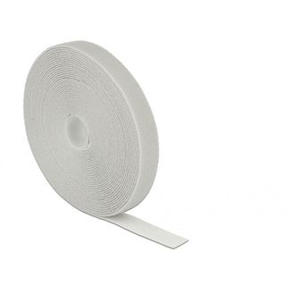 Delock Klett-Kabelbinder 20mm x 10m Rolle grau