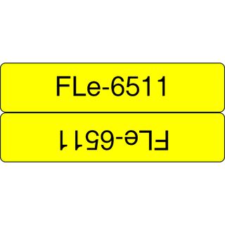 brother FLe-6511 Schriftbandkassette, schwarz / gelb