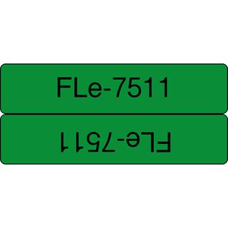 brother FLe-7511 Schriftbandkassette, schwarz / gr&uuml;n