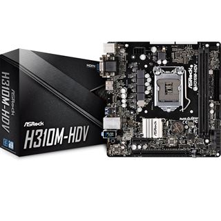 ASRock H310M-HDV Intel H310 So.1151 Dual Channel DDR4 mATX Retail