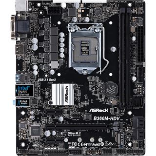 ASRock B360M-HDV Intel B360 So.1151 Dual Channel DDR4 mATX Retail