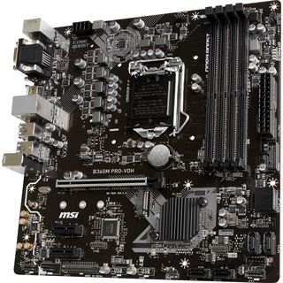 MSI B360M PRO-VDH Intel B360 So.1151 Dual Channel DDR4 mATX Retail