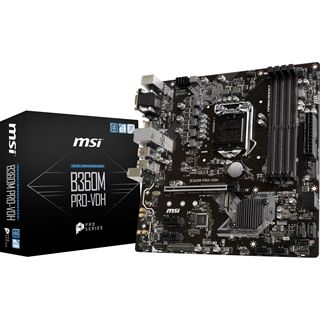 MSI B360M PRO-VDH Intel B360 So.1151 Dual Channel DDR4 mATX Retail