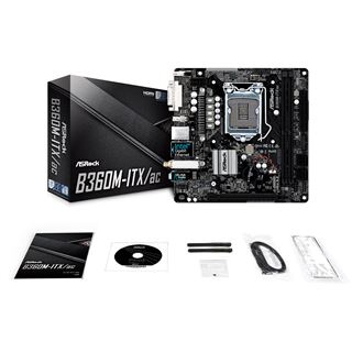 ASRock B360M-ITX/ac Intel B360 So.1151 Dual Channel DDR4 Mini-ITX