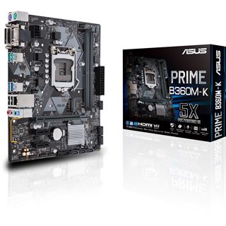 Asus Prime B360M-K Intel B360 So.1151 Dual Channel DDR4 mATX Retail
