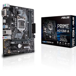Asus Prime H310M-A Intel H310 So.1151 Dual Channel DDR4 mATX Retail