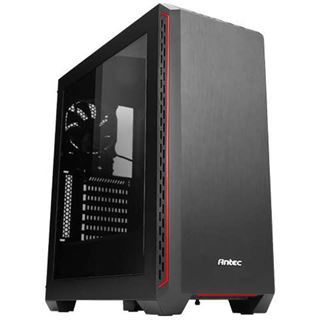 Antec P7 mit Sichtfenster Midi Tower ohne Netzteil schwarz/rot