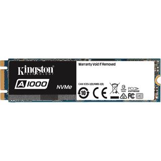 480GB Kingston A1000 M.2 2280 PCIe NVMe 3.0 x2 3D-NAND TLC