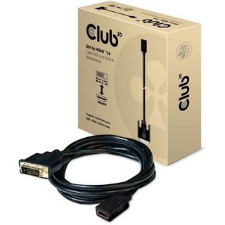 Club3D Kabel DVI <-> HDMI 1.4 2m 4K30H St/Bu retail