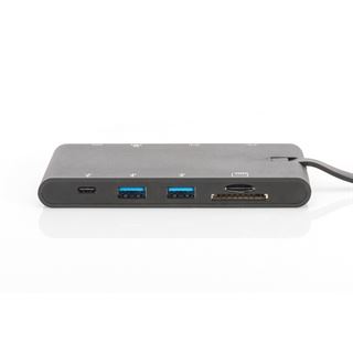 DIGITUS Dockingstation USB3.0/C 9xBu Universal Travel sw