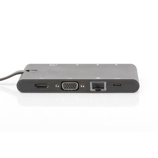 DIGITUS Dockingstation USB3.0/C 9xBu Universal Travel sw