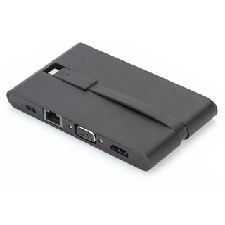DIGITUS Dockingstation USB3.0/C 9xBu Universal Travel sw