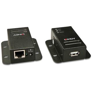 Lindy USB 2.0 Cat.5 Extender, Powerover RJ45, 1 Po