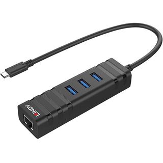 Lindy USB 3.1 Hub & Gigabit Ethernet Adapter