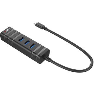 Lindy USB 3.1 Hub & Gigabit Ethernet Adapter