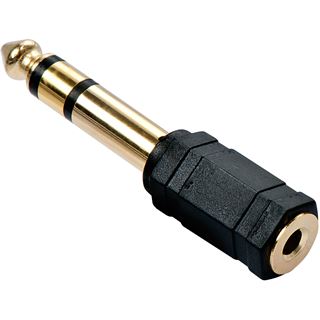 LINDY Audio-Adapter 3,5mm female an 6,3mm male vergoldet