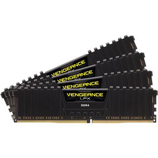 64GB Corsair Vengeance LPX B schwarz DDR4-3000 DIMM CL16 Quad Kit