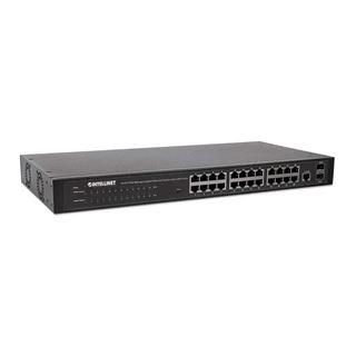 Intellinet 24-Port Web-Managed Gigabit Ethernet Switch, 2 SFP Ports