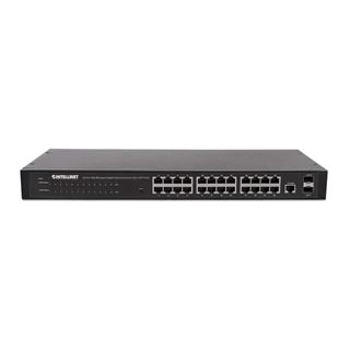 Intellinet 24-Port Web-Managed Gigabit Ethernet Switch, 2 SFP Ports