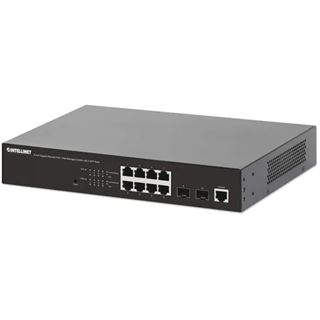 Intellinet 8-Port Gigabit Ethernet PoE+ Switch Web-Managed mit 2