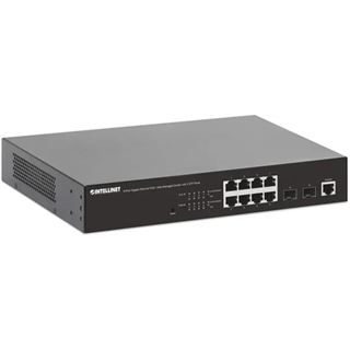 Intellinet 8-Port Gigabit Ethernet PoE+ Switch Web-Managed mit 2