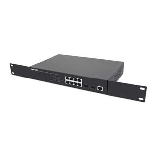 Intellinet 8-Port Gigabit Ethernet PoE+ Switch Web-Managed mit 2