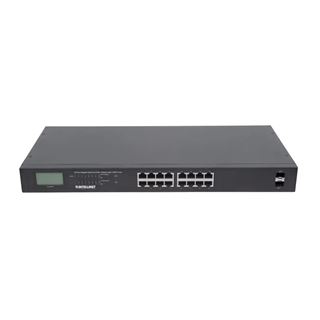 Intellinet 16-Port Gigabit Ethernet PoE+ Switch mit 2 SFP-Ports und