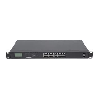 Intellinet 16-Port Gigabit Ethernet PoE+ Switch mit 2 SFP-Ports und