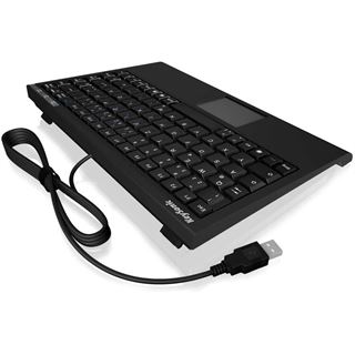 KeySonic ACK-540U+ Mini USB Deutsch schwarz (kabelgebunden)