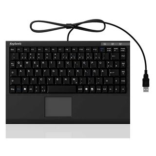 KeySonic ACK-540U+ Mini USB Deutsch schwarz (kabelgebunden)