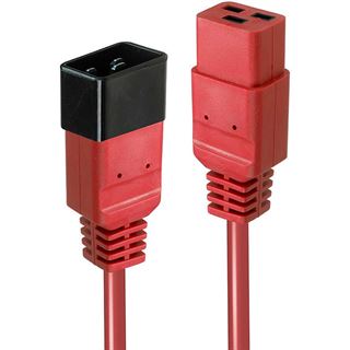 (€5,95*/1m) 2.00m Lindy IEC Verlängerungskabel C20 Stecker