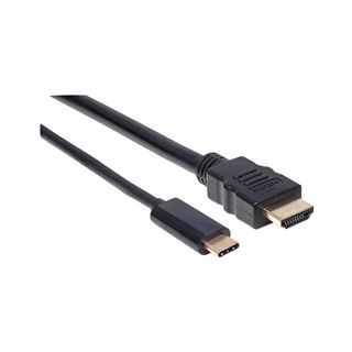 2.00m Manhattan Displayport Adapterkabel DisplayPort Alternate Mode