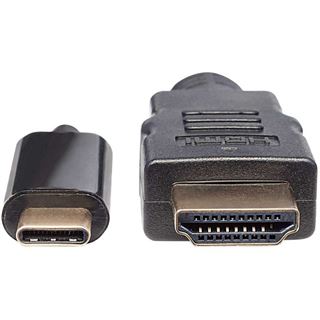 2.00m Manhattan Displayport Adapterkabel DisplayPort Alternate Mode