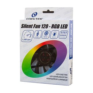 Cooltek Silent Fan 120 RGB 120x120x25mm 1200 U/min 20 dB(A)