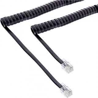 (€1,95*/1m) 2.00m InLine Telefon Spiralkabel RJ10 Stecker auf