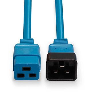 (&euro;9,90*/1m) 1.00m Lindy IEC Verl&auml;ngerungskabel C19 Stecker