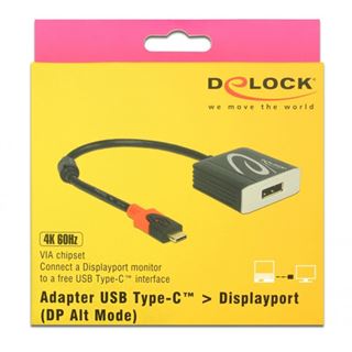 Delock Adapterkabel USB Type-CÖ Stecker > Displayport Buchse