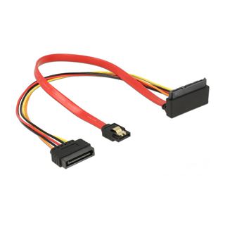0.30m Delock SATA 6Gb/s Anschlusskabel SATA Buchse + SATA Strom
