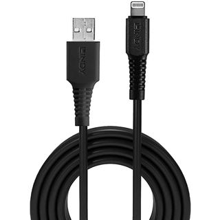 Lindy USB an Lightning Kabel, schwarz 0.5m