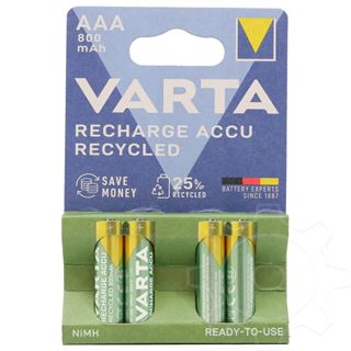 VARTA NiMH, Micro, AAA, HR03, 1.2V/800mAh 4-Pack