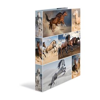 HERMA Ringbuch "Animals" - Pferde, DIN A4, 2-Ring-Mechanik